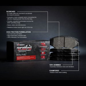 Chrysler 200 Brake Pads - Rear - R1 Concepts - Performance Off-Road/Tow - `14-`23